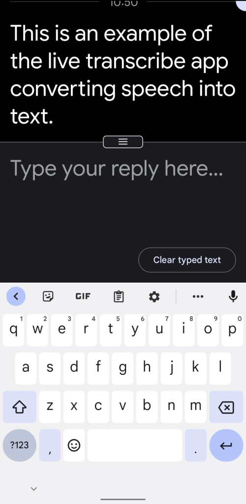 Type using the on-screen keyboard